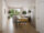 A kitchen with stainless-steel appliances