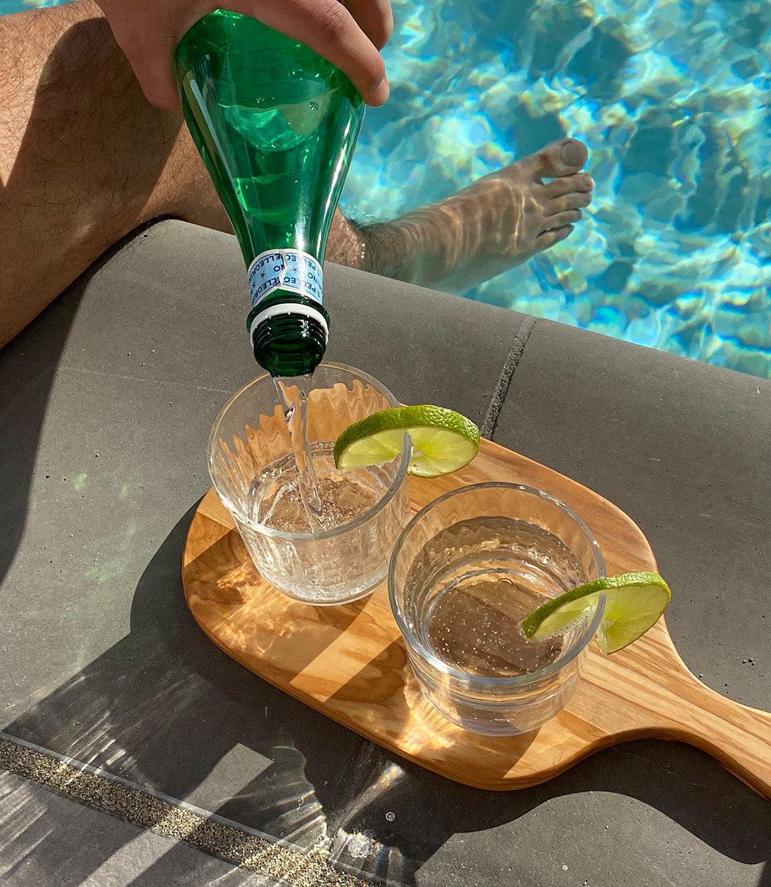 Cocktails by the pool